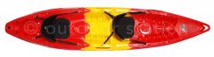 Recreational double sit on top kayak Feelfree Gemini Lava Rental