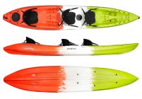 Recreational triple sit on top kayak Feelfree Triyak tropical