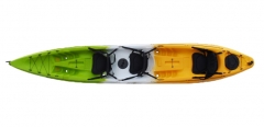 Recreational triple sit on top kayak Feelfree Triyak melon