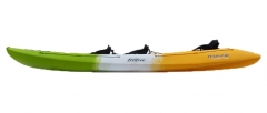Recreational triple sit on top kayak Feelfree Triyak melon