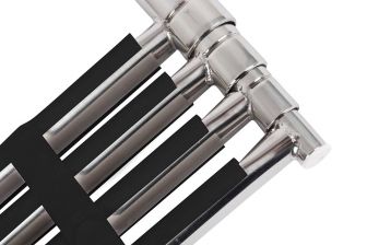 Three step stainless steel folding ladder for boat