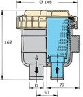 Vetus water strainer for boat engine FTR 330 25mm