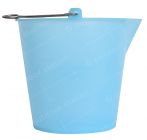 Water bucket 9L with handle in colour blue