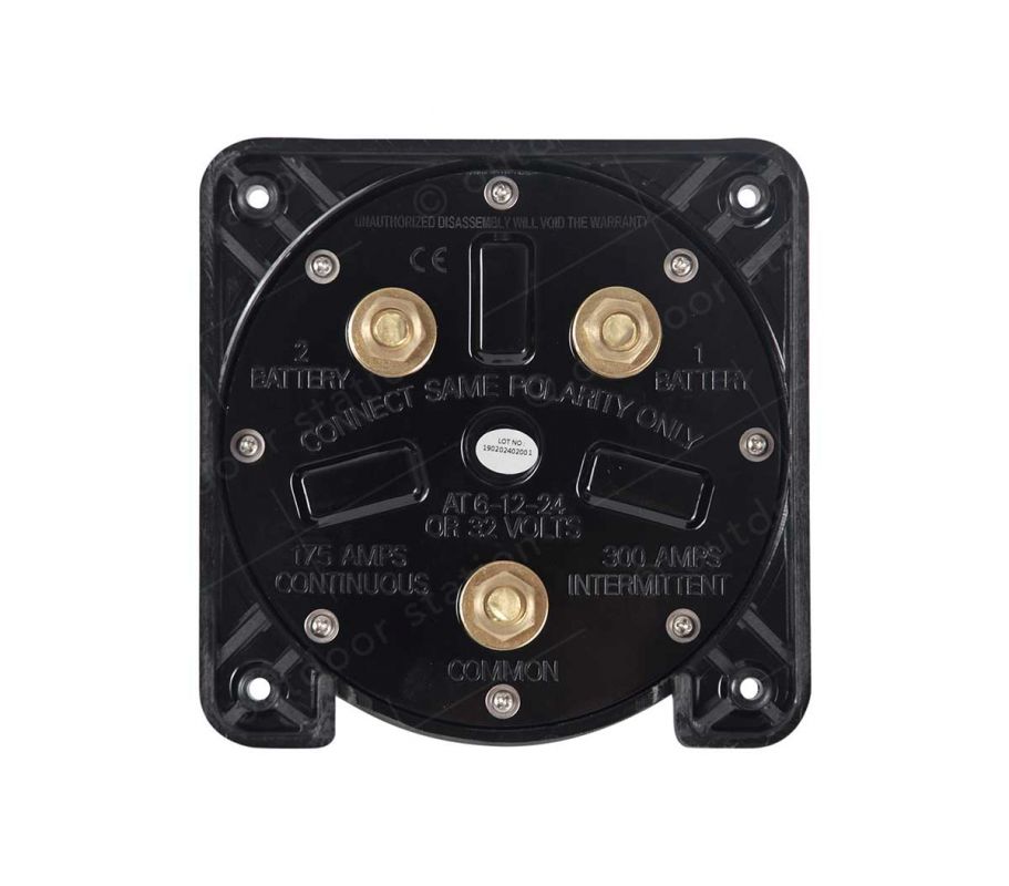 TMC battery switch for two batteries black