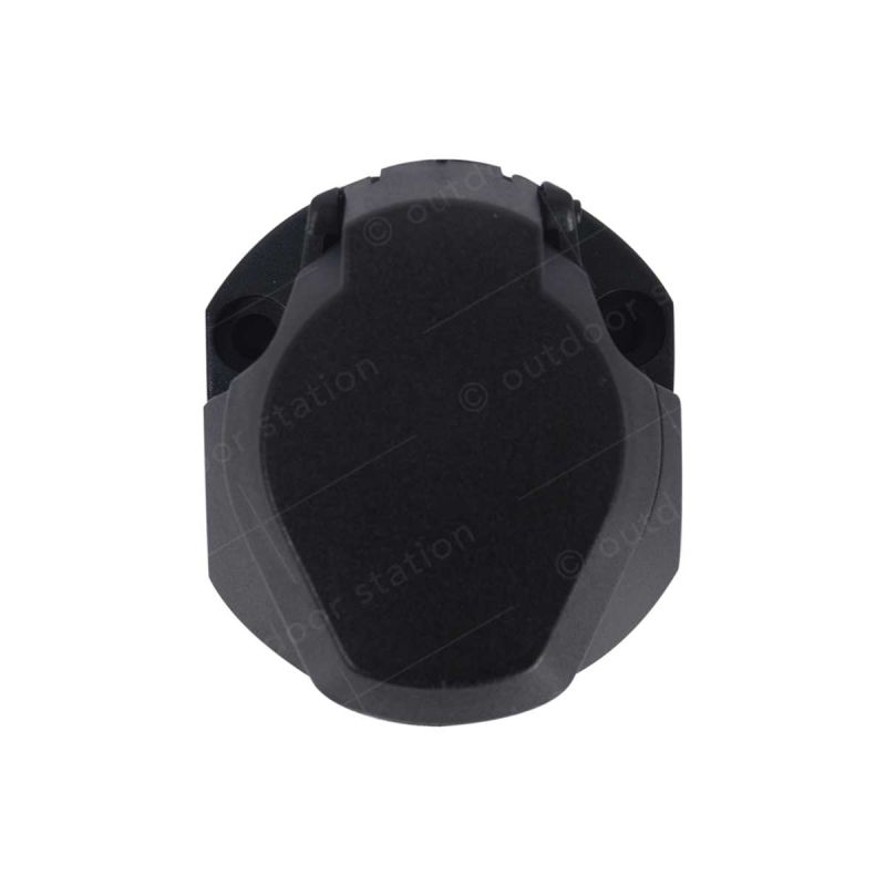 trem plastic 13 pin socket 12v black