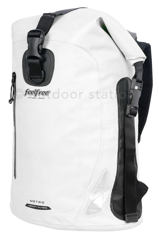 Waterproof motorcycle backpack Feelfree Metro 15L White