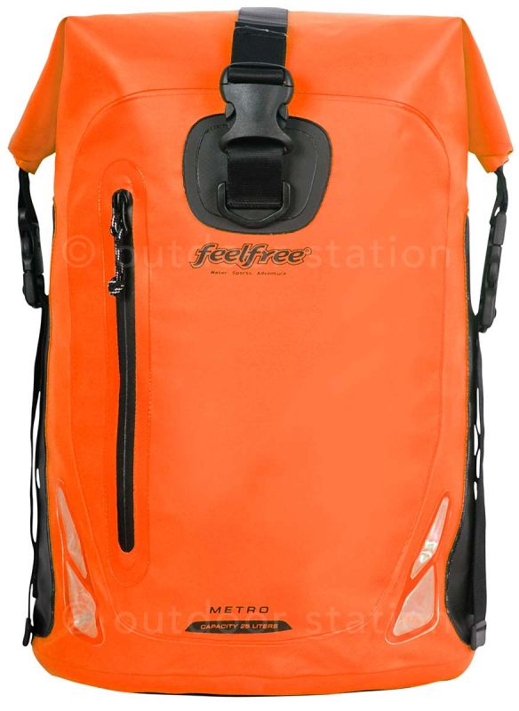 Waterproof motorcycle backpack Feelfree Metro 25L orange