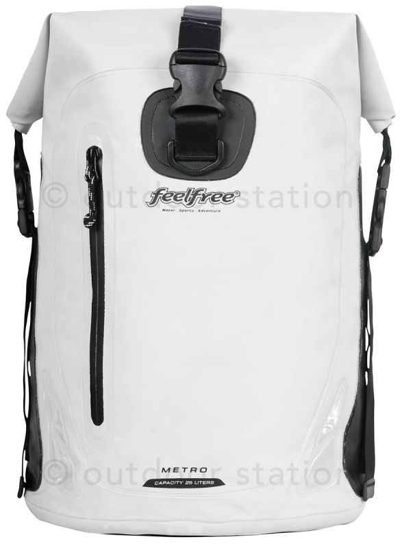 Waterproof motorcycle backpack Feelfree Metro 25L white